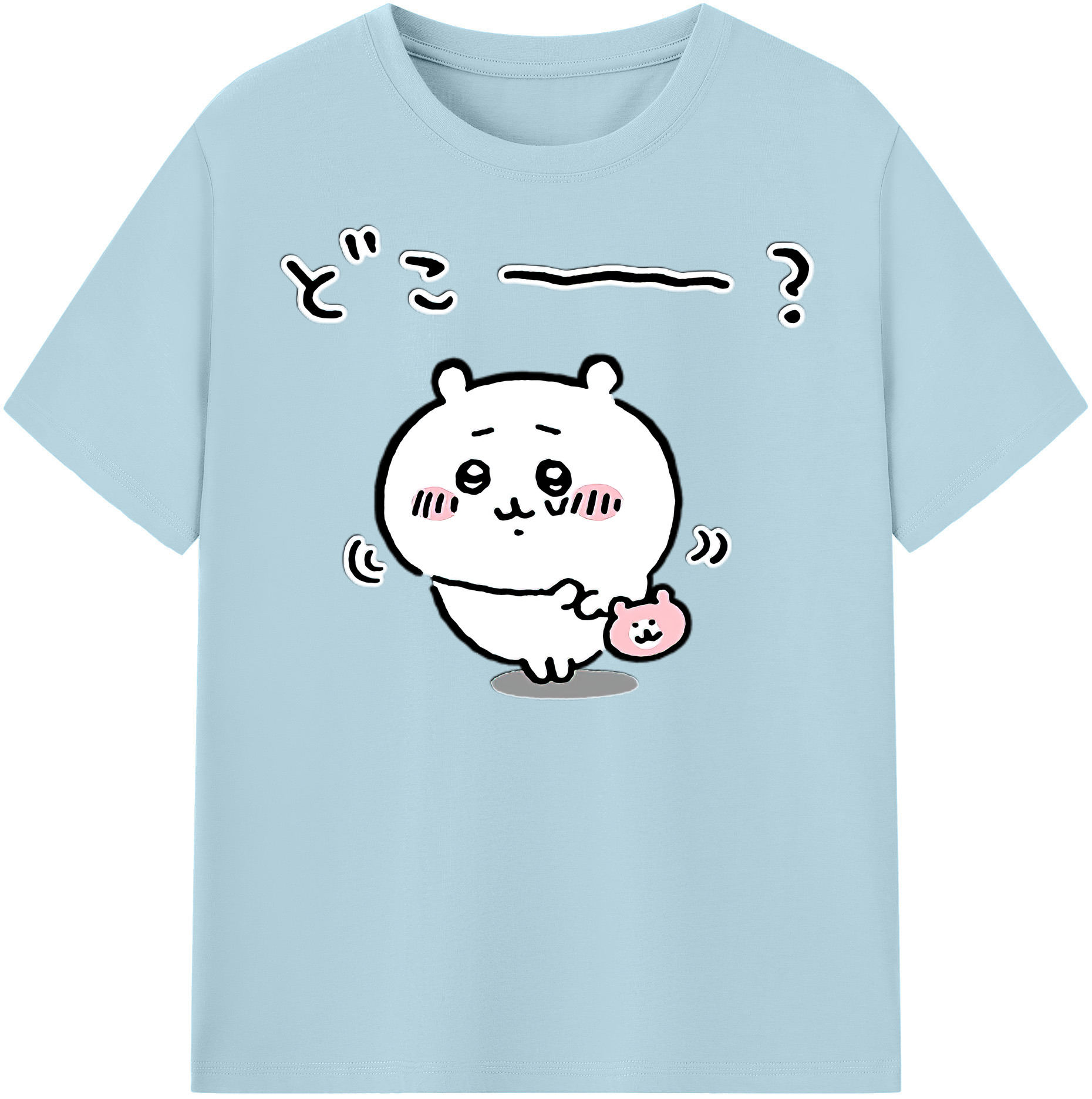 （画像用） ちいかわ ちいかわ Chii-kawa chiikawa 綿100％半袖Tシャツ（フロントプリント）
